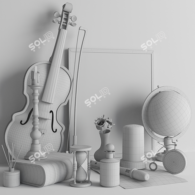 Elegant Decor Set in Vray 3D model image 4