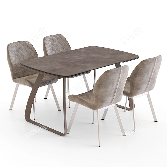 Aero Suomi Latte Dining Set 3D model image 2