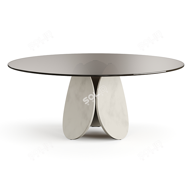 Cattelan Italia Glass Dining Table 3D model image 1