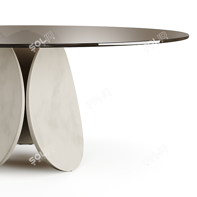 Cattelan Italia Glass Dining Table 3D model image 2