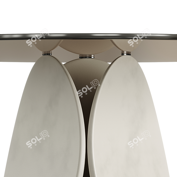 Cattelan Italia Glass Dining Table 3D model image 4