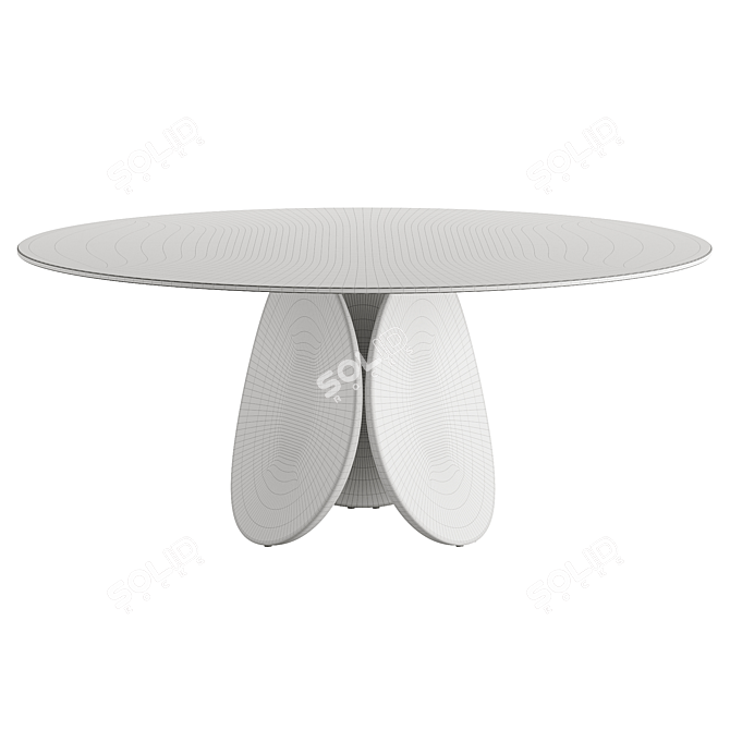 Cattelan Italia Glass Dining Table 3D model image 5