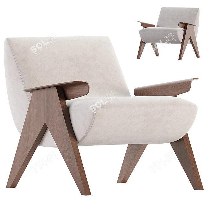 Vendetta Armchair 3D Model Kit 3D model image 1