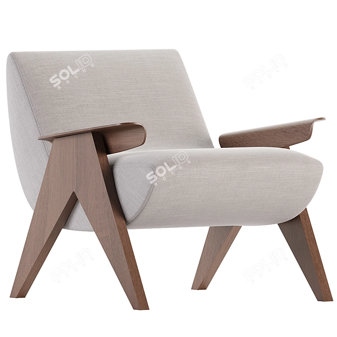 Vendetta Armchair 3D Model Kit 3D model image 2