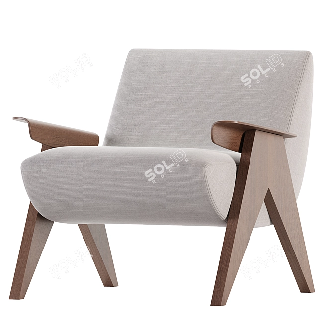 Vendetta Armchair 3D Model Kit 3D model image 3