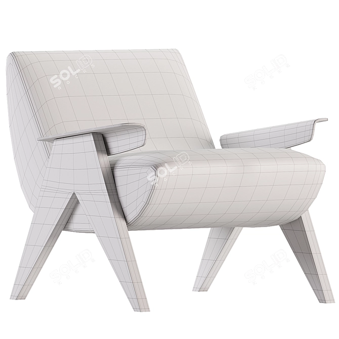 Vendetta Armchair 3D Model Kit 3D model image 6