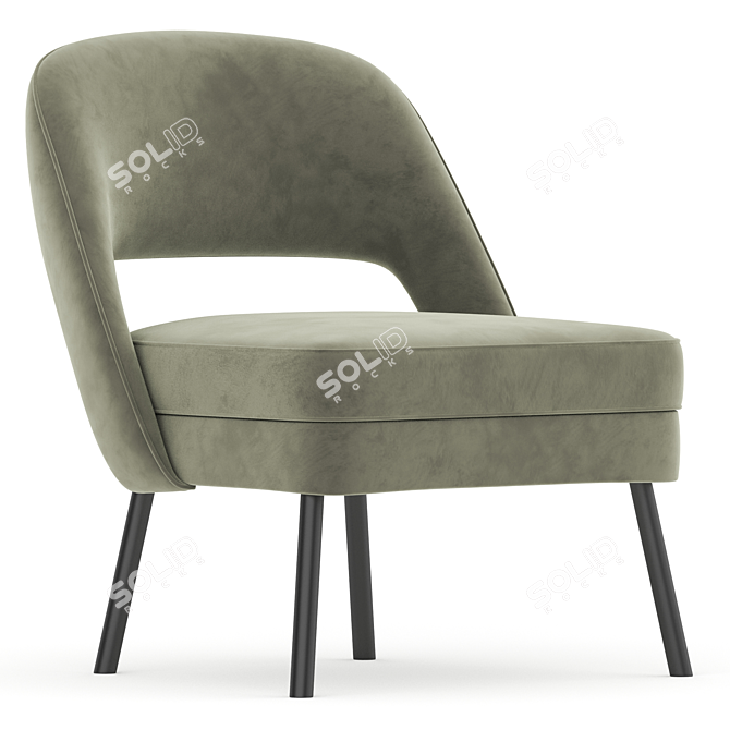 Luxury Palace Armchair 2017 Model 3D model image 6