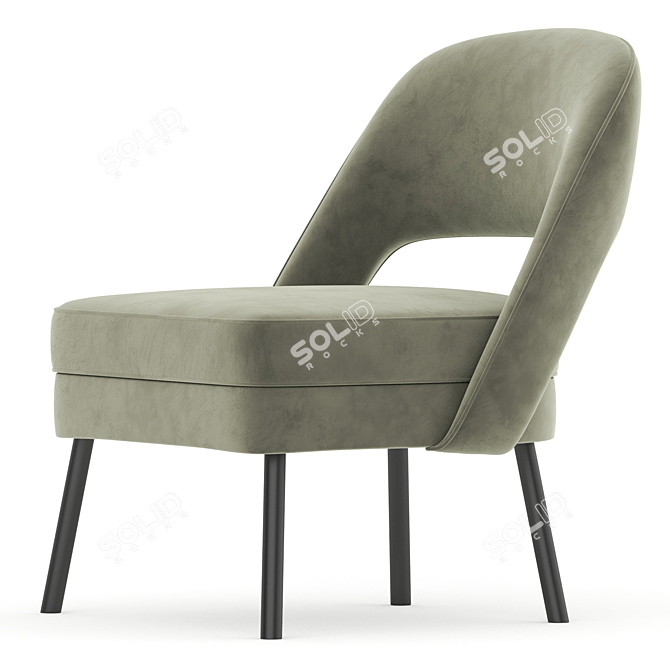 Luxury Palace Armchair 2017 Model 3D model image 1