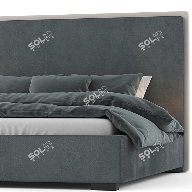 Modern Flat Bed Design Tosconova 3D model image 2