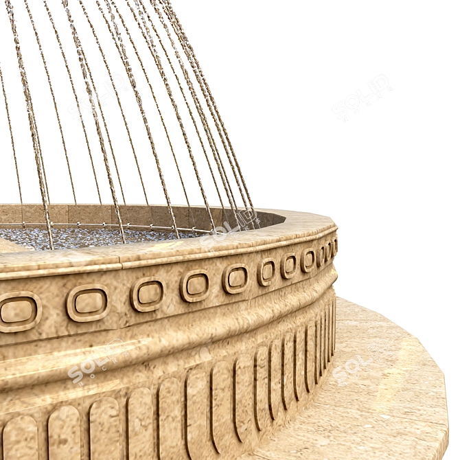 Versatile Detachable 3D Fountain Kit 3D model image 3