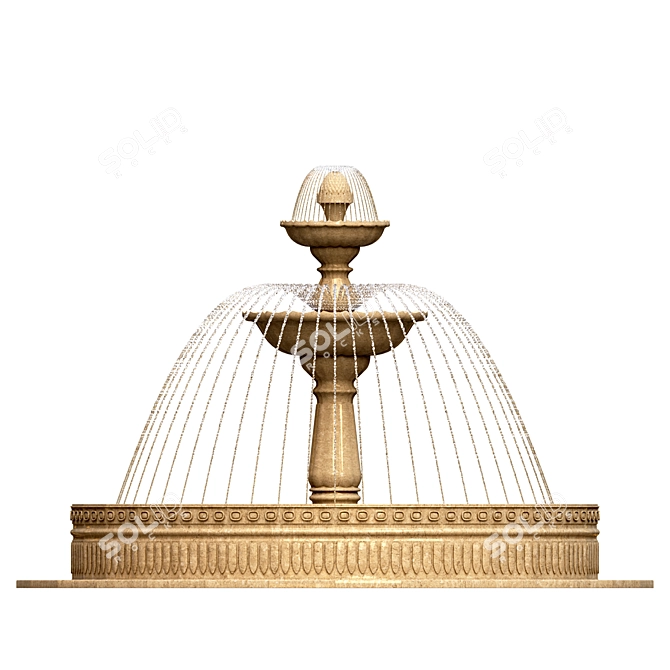 Versatile Detachable 3D Fountain Kit 3D model image 5