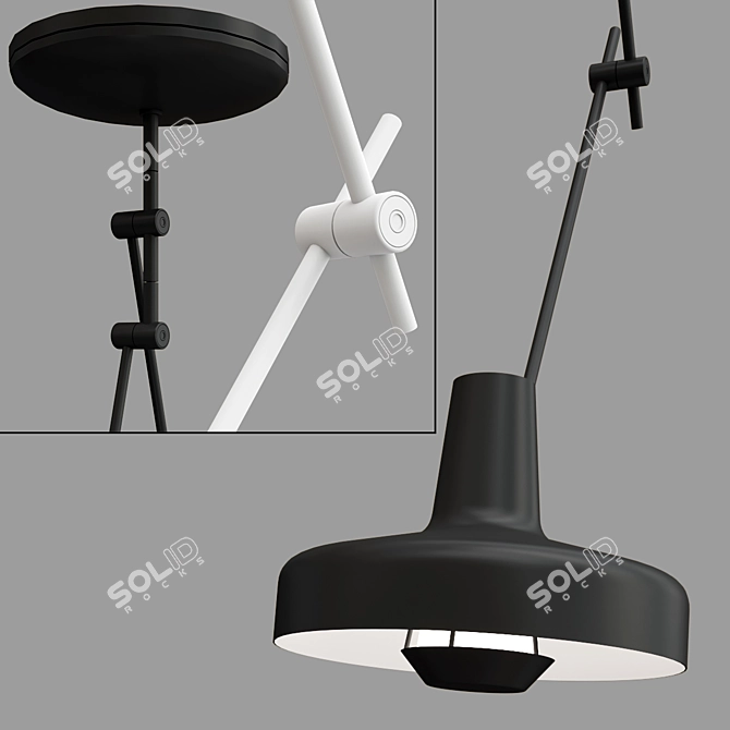 Adjustable ARIGATO Ceiling Lamp Collection 3D model image 2