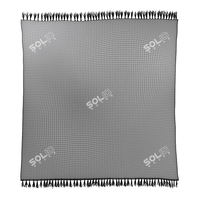 Handwoven Tufted Rug in Hilo 3D model image 2