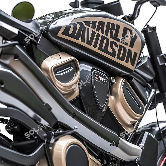 2021 Harley Sportster S Motorcycle 3D model image 3