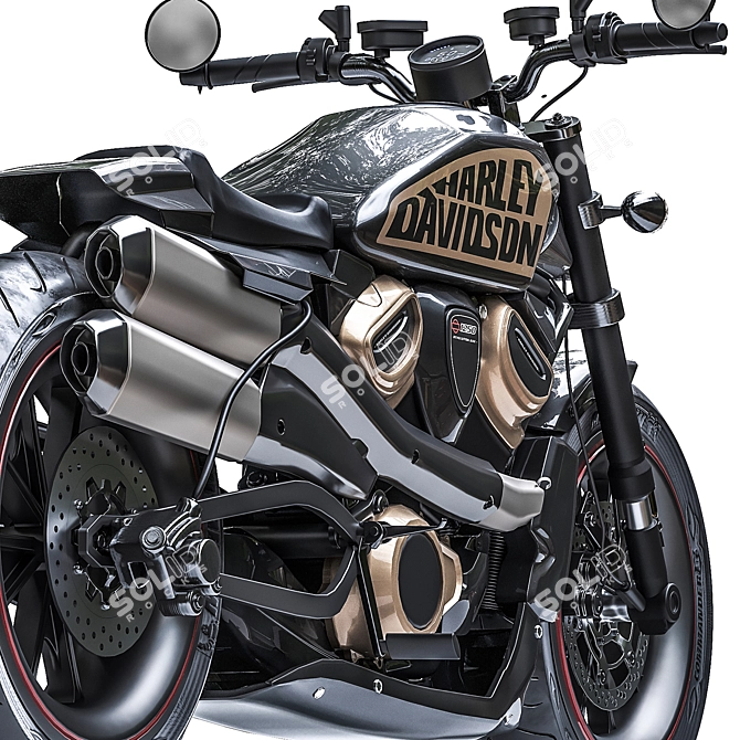 2021 Harley Sportster S Motorcycle 3D model image 5