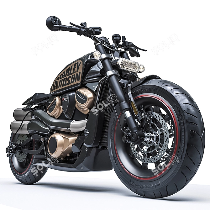 2021 Harley Sportster S Motorcycle 3D model image 6