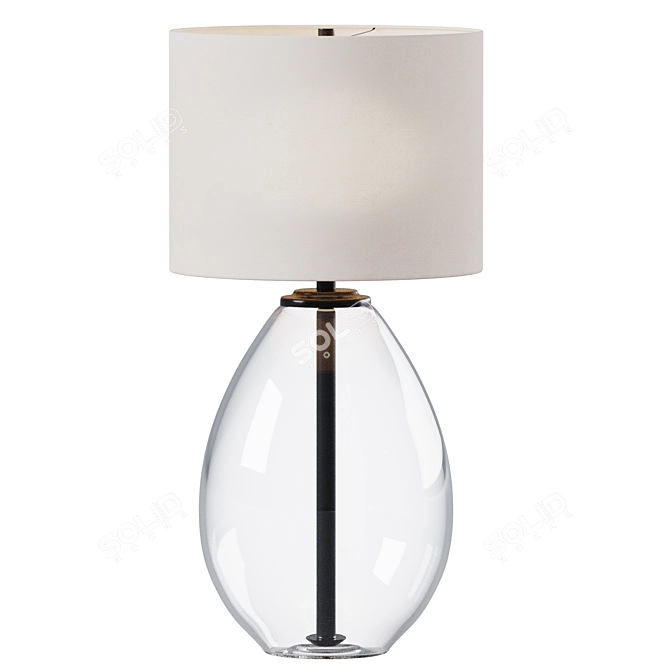 Eco Chic Glass Lamp 3D model image 1