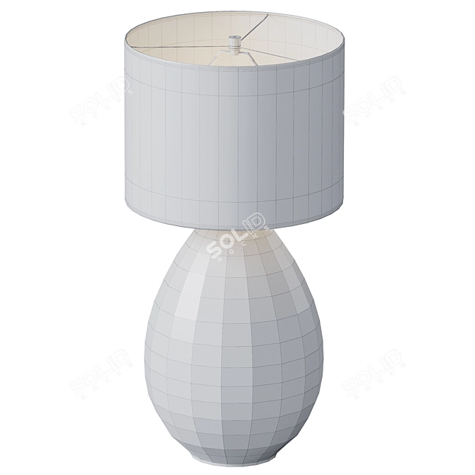 Eco Chic Glass Lamp 3D model image 4