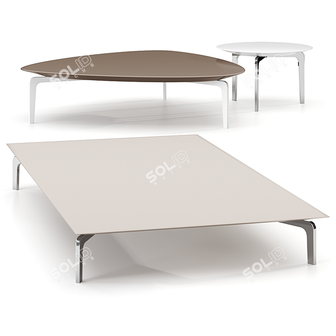 Modern German Side Table Design 3D model image 1