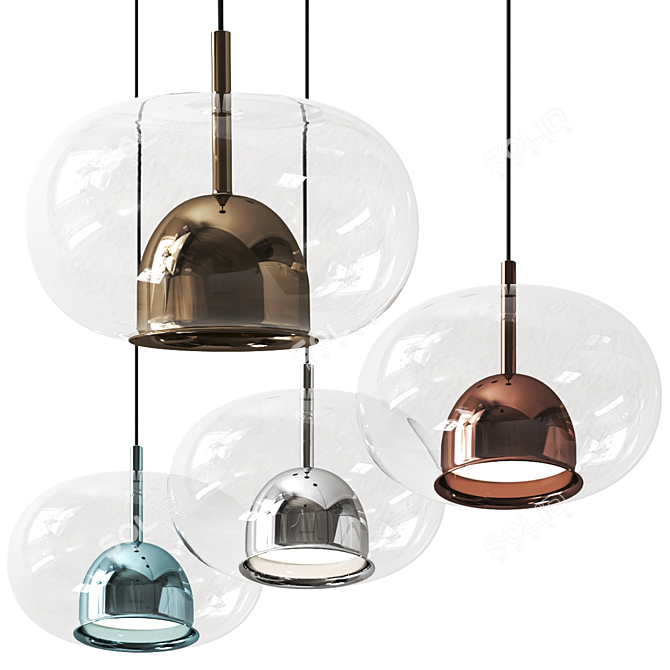 Modern Coimbra Pendant Lamp Design 3D model image 1