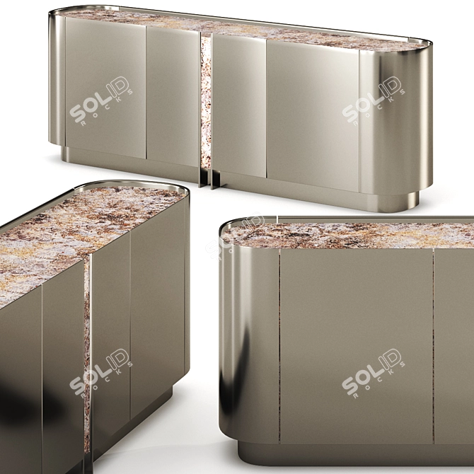 Dynasty Modern Sideboard by Lucatello 3D model image 1