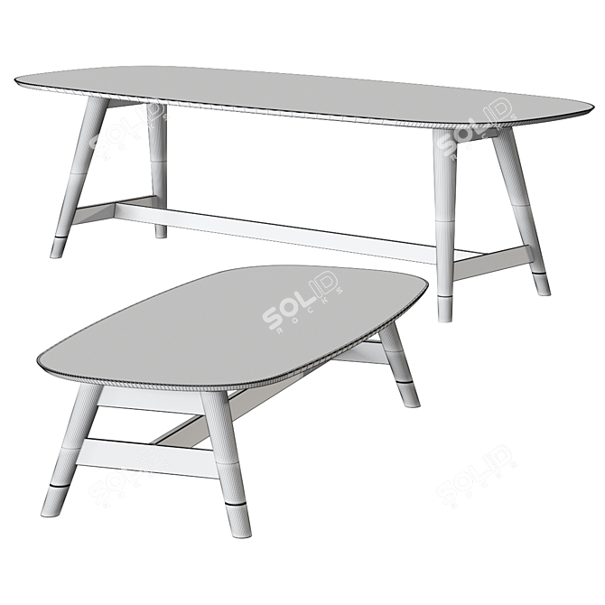 Flexform Desco Citterio Table 2022 3D model image 2