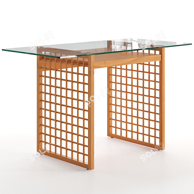Modern Nyla Desk by Urban Outfitters 3D model image 1