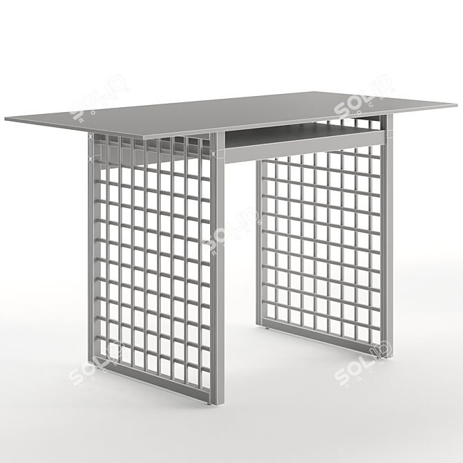 Modern Nyla Desk by Urban Outfitters 3D model image 2