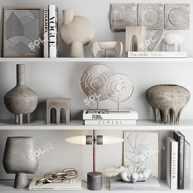 Modern Decor Set 15 3D model image 1