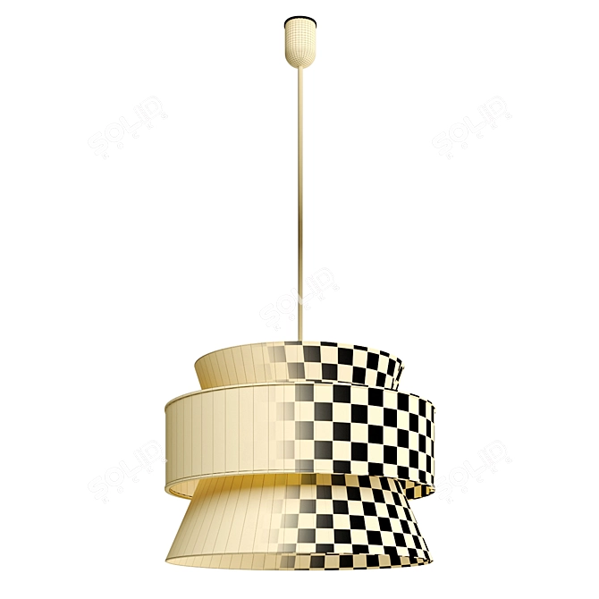 Dual Shade Pendant Light 3D model image 2