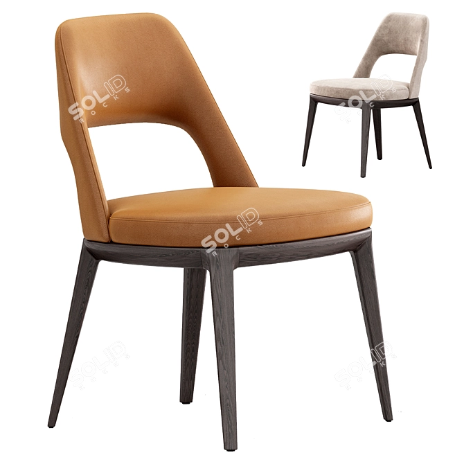 Elegant Sophie Chair Poliform Beauty 3D model image 1