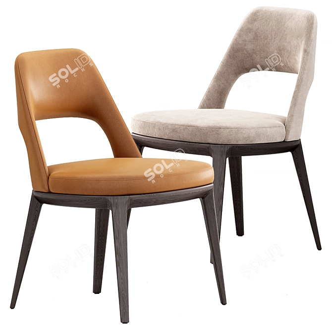 Elegant Sophie Chair Poliform Beauty 3D model image 4