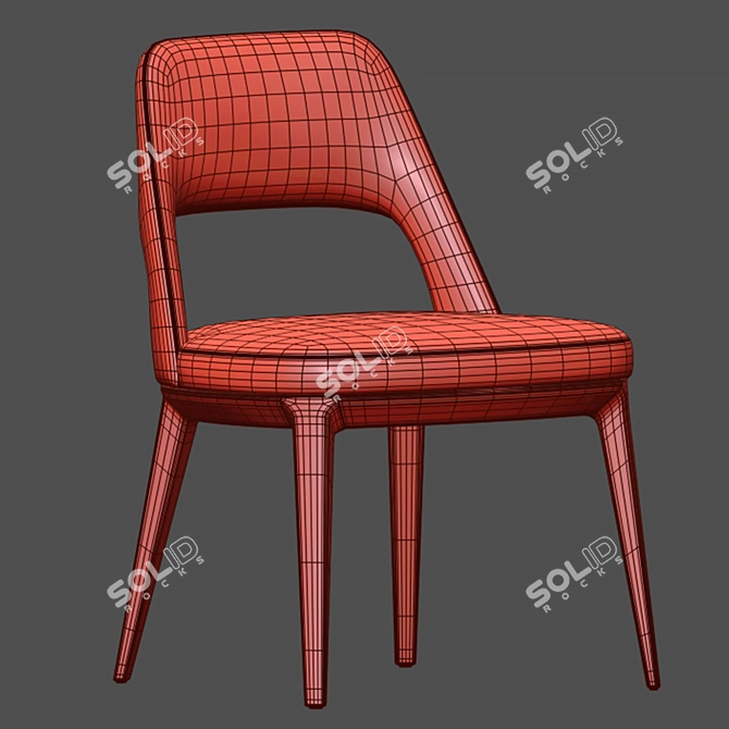 Elegant Sophie Chair Poliform Beauty 3D model image 7