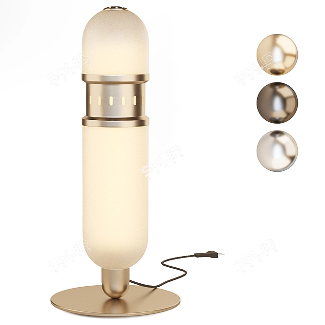 Elegant Modern Table Lamp 3D model image 1