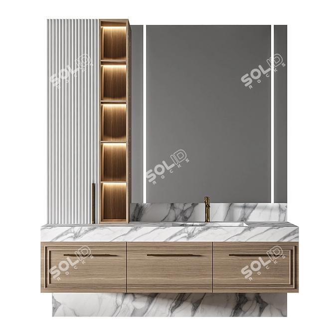 Luxury Bathroom 3D Model Bundle 3D model image 1