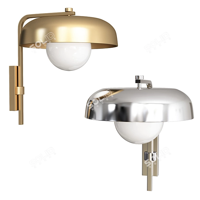 BISON - Modern Vray Wall Light 3D model image 2