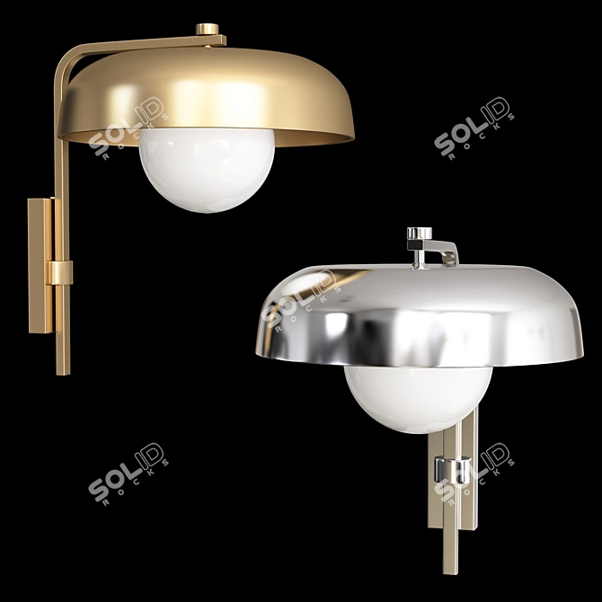 BISON - Modern Vray Wall Light 3D model image 3