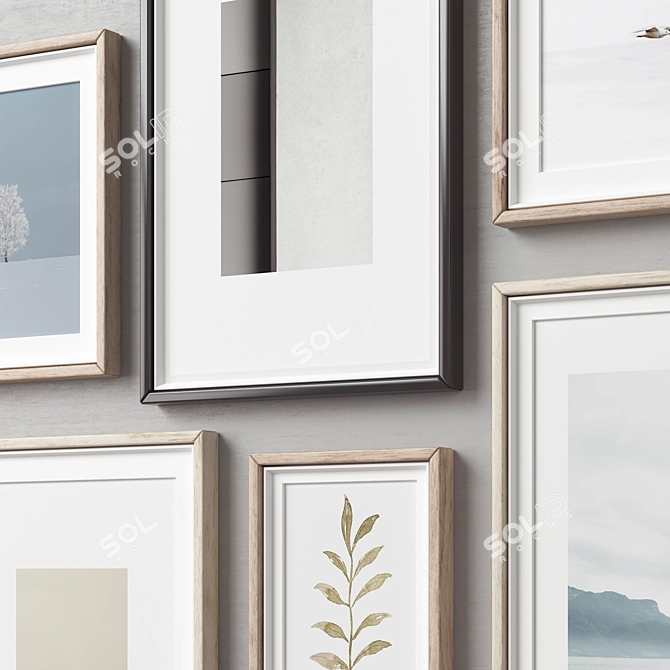 Modern Frame Collection - 6 Pieces 3D model image 2