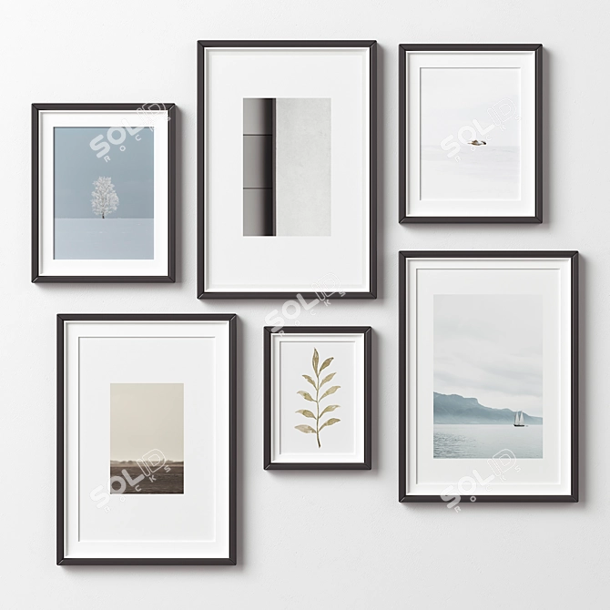 Modern Frame Collection - 6 Pieces 3D model image 4