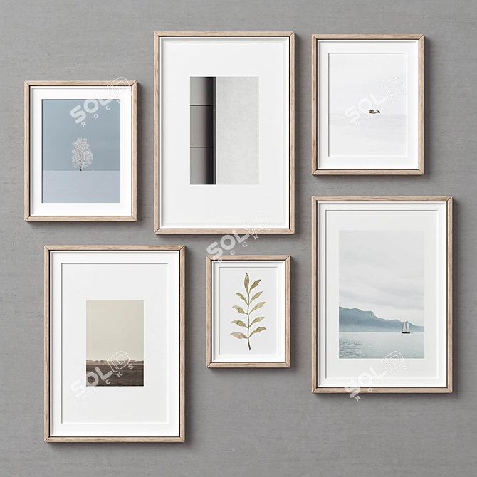 Modern Frame Collection - 6 Pieces 3D model image 6