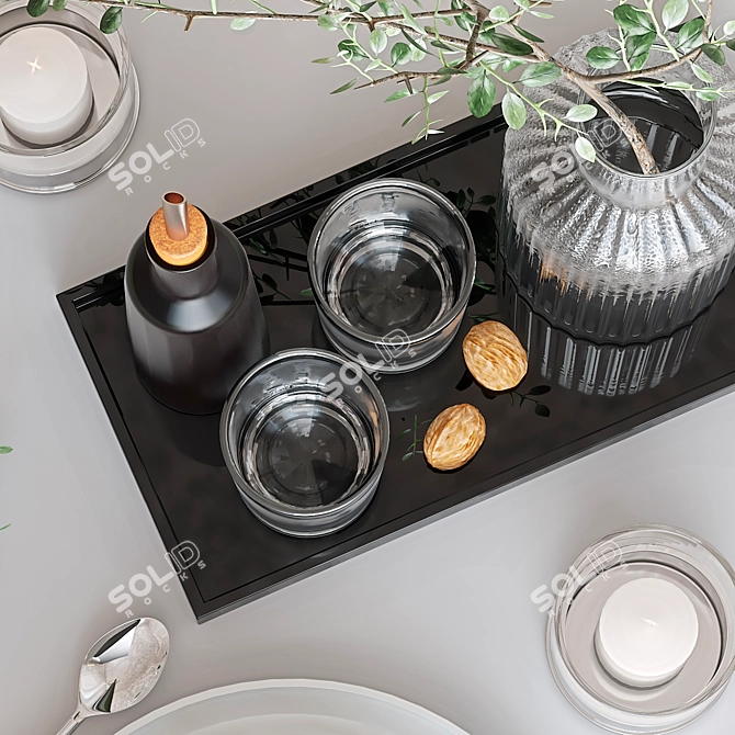 Minimalistic Table Setting Pack 3D model image 5