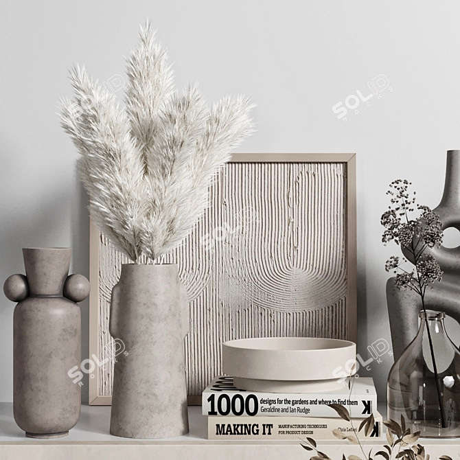 Elegant Decor Set Vol045 3D model image 6