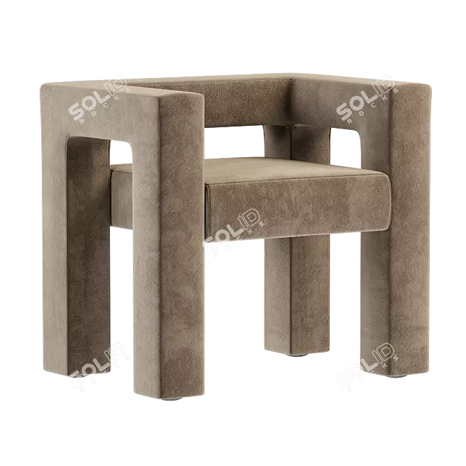  Modern Toptun Armchair, Corona Render 3D model image 1