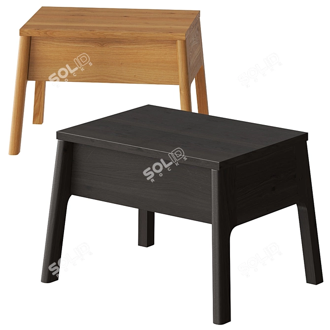 Modern Ethnicraft Air Nightstand Table 3D model image 2