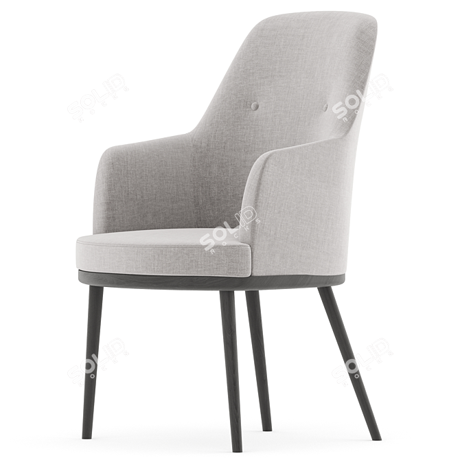 Modern MASSENET Chaise Armchair in 2017 3D model image 5