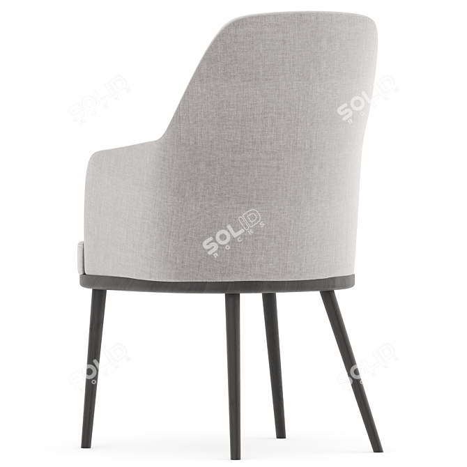 Modern MASSENET Chaise Armchair in 2017 3D model image 6