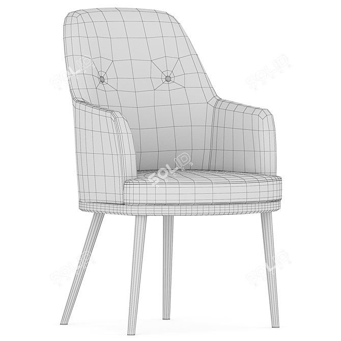 Modern MASSENET Chaise Armchair in 2017 3D model image 7