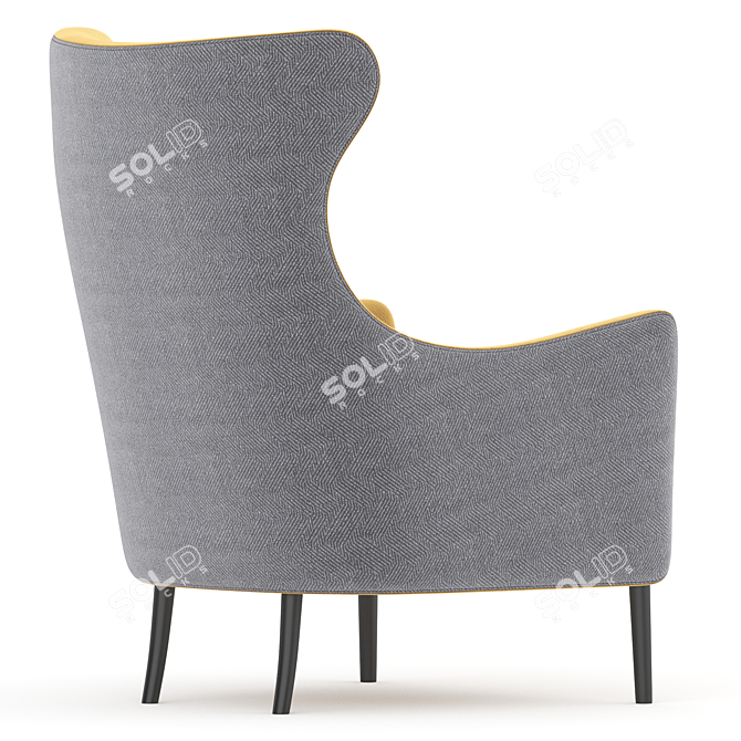 Modern 3D Fauteuil AMBER Armchair 3D model image 4