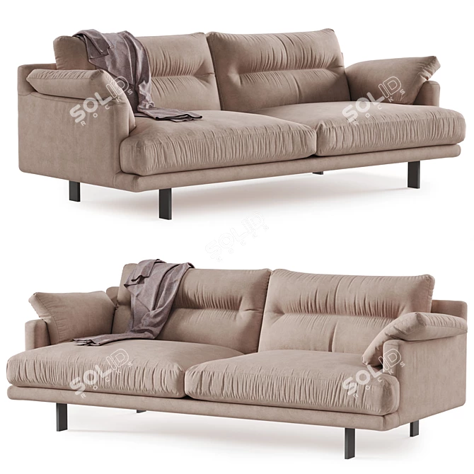 Linteloo George Fabric Sofa 3D model image 1