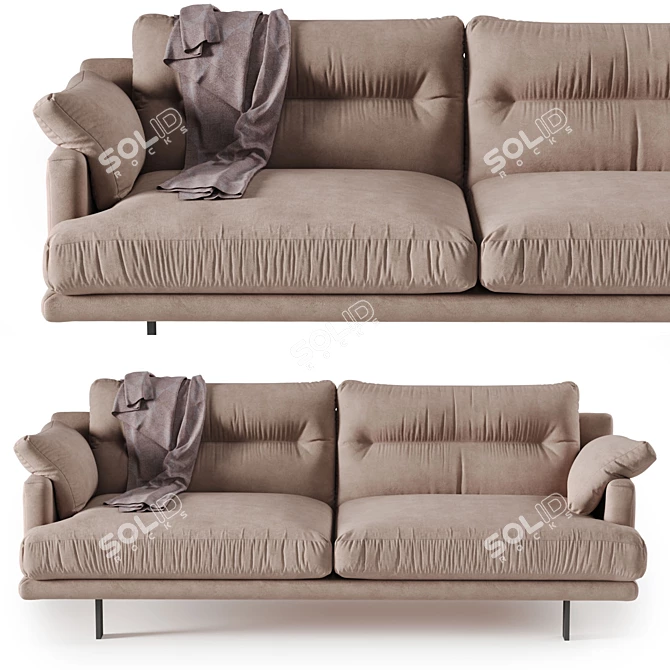 Linteloo George Fabric Sofa 3D model image 2